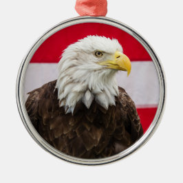 Patriotic Eagle Julgransprydnad Metall