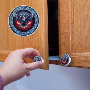 Patriotic Eagle Knopp