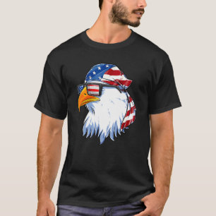 Patriotic Eagle Mullet 4 juli USA Fl T Shirt