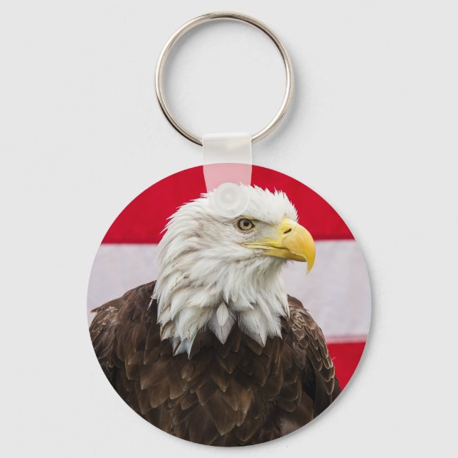 Patriotic Eagle Nyckelring (Framsida)