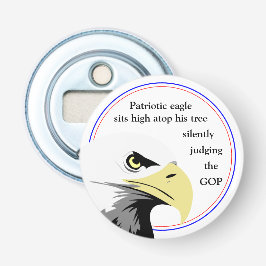 Patriotic Eagle Politiskt humor Funny Gift Idea Flasköppnare