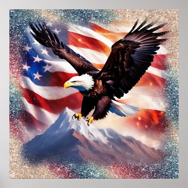 Patriotic Eagle Poster (Framsidan)