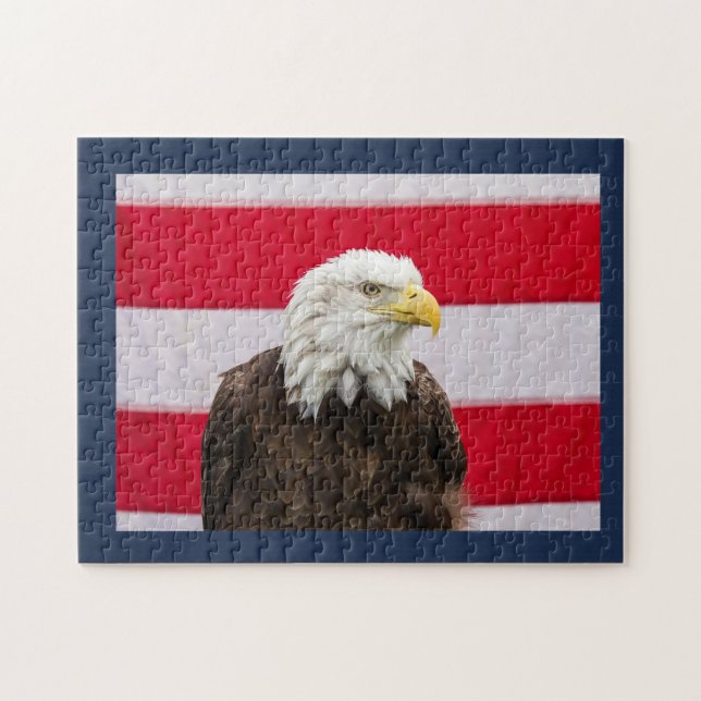 Patriotic Eagle Pussel (Horisontell)
