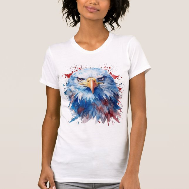 Patriotic Eagle T-Shirt (Framsida)