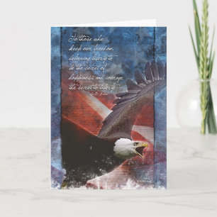 Patriotic Eagle under Flight Kort