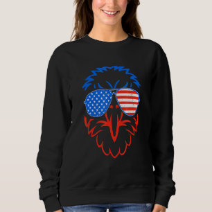 Patriotic Eagle USA flagga 4:e juli American Citi T Shirt