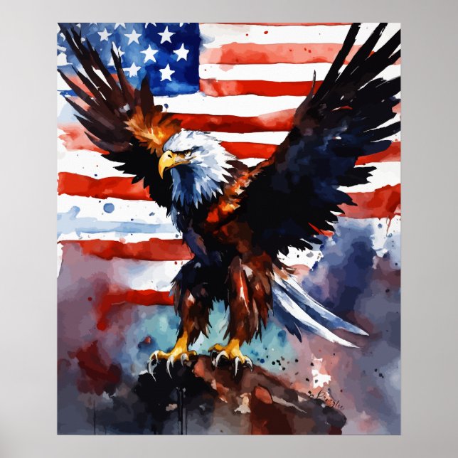Patriotic Eagle | USA | Poster (Framsidan)
