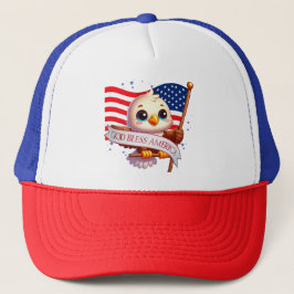 Patriotic Eagle VÄLSIGNA DIG AMERICA flagga, USA � Keps