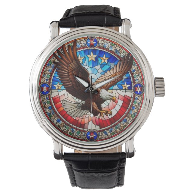 Patriotic Eagle Watch Armbandsur (Framsida)
