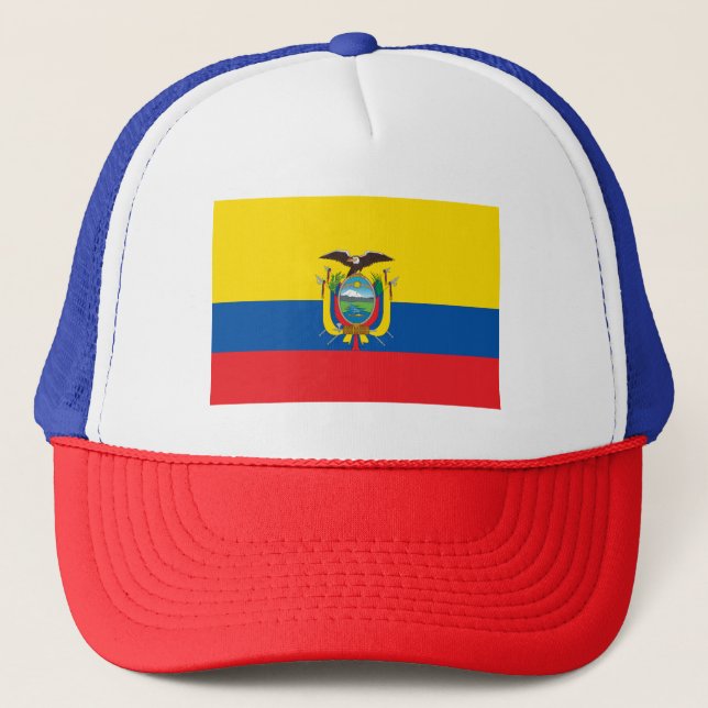 Patriotic Ecuador Flagga Keps (Framsida)