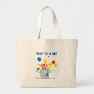 Patriotic Elephant Wave An American Flagga Jumbo Tygkasse