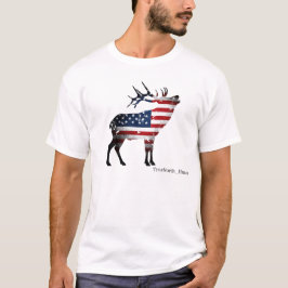 Patriotic Elk Hunting T-Shirt | Sydamerika