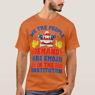 Patriotic Emoji för den 4 juli Firande 1 T Shirt