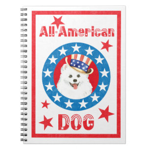 Patriotic Eskie Anteckningsbok