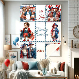 Patriotic Family Reunion 6-Photo Collage 4 juli