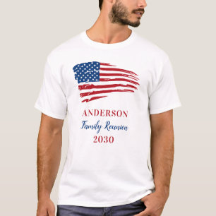 Patriotic Family Reunion Anpassningsbar American F T Shirt