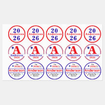 Patriotic Family Reunion Stickers