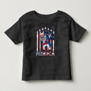 Patriotic farbror Sam Dabbing 4 juli T Shirt