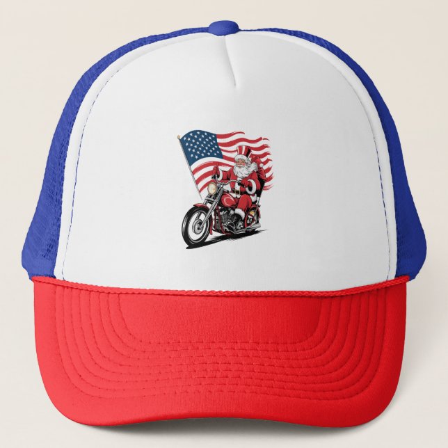 Patriotic farbror Sam Motorcycle Keps (Framsida)
