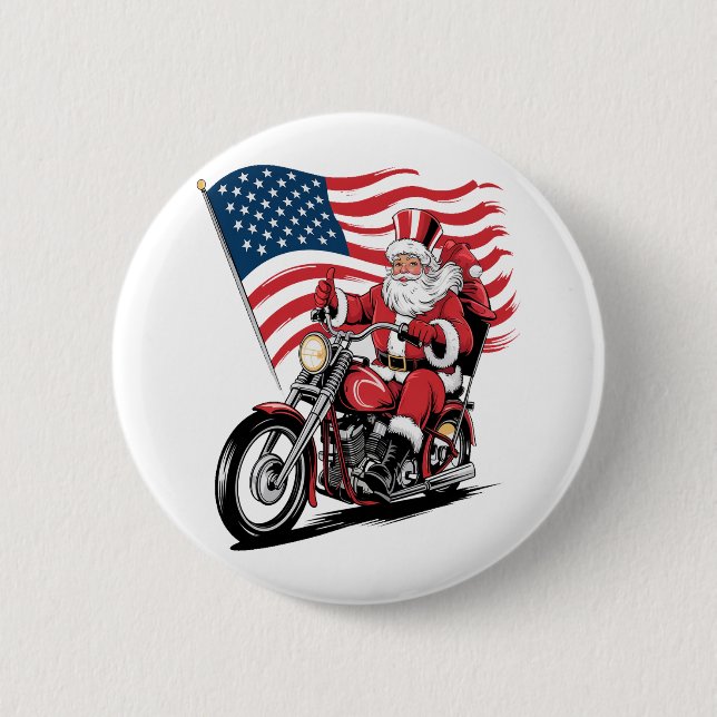 Patriotic farbror Sam Motorcycle Knapp (Framsida)