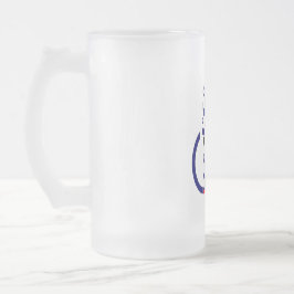 Patriotic Färg Home Drinkware Barware Frost USA Frostat Ölglas