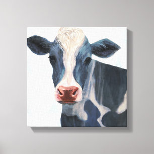 Patriotic Farm - Cow Canvastryck