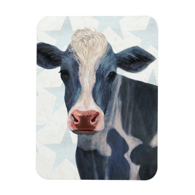 Patriotic Farm - Cow Magnet (Vertikal)