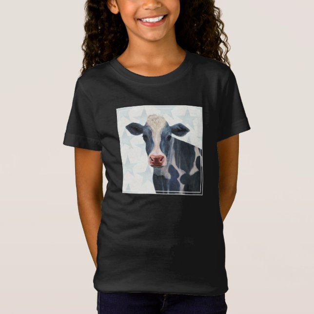 Patriotic Farm - Cow T Shirt (Framsida)