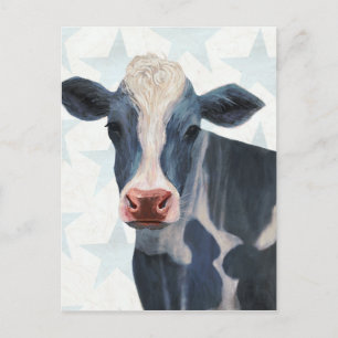 Patriotic Farm - Cow Vykort