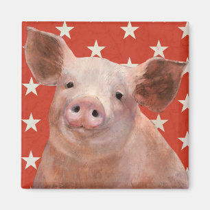Patriotic Farm - Gris Magnet