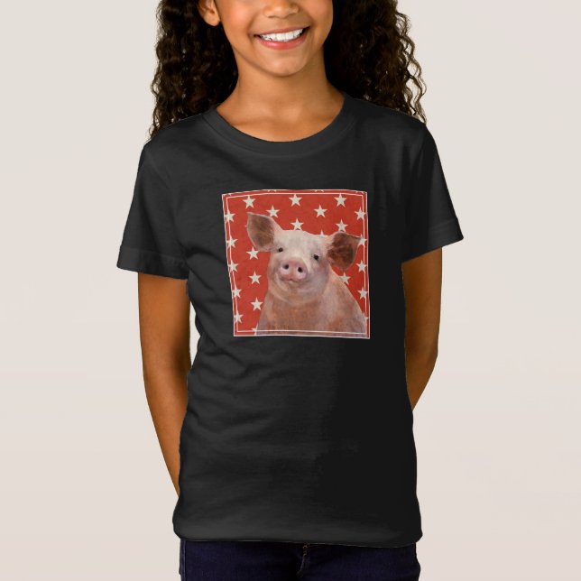 Patriotic Farm - Gris T Shirt (Framsida)
