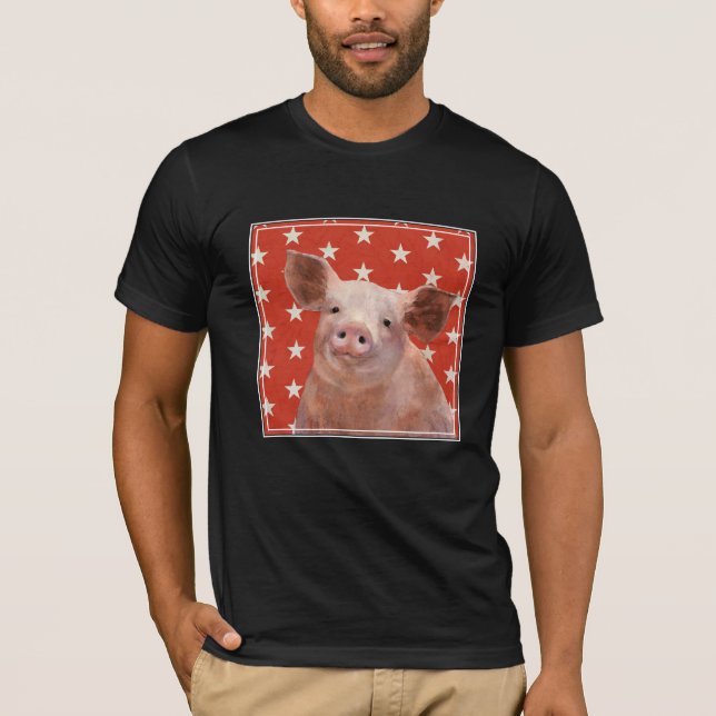 Patriotic Farm - Gris T Shirt (Framsida)