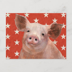 Patriotic Farm - Gris Vykort
