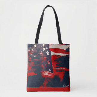 Patriotic Fashionable Flagga Tote Tygkasse