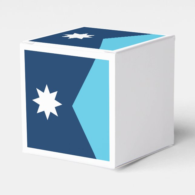 Patriotic favor box with Flag of Minnesota, USA Presentaskar (Framsidan Sidan)