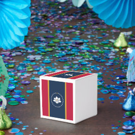 Patriotic favor box with Flag of Mississippi, USA Presentaskar