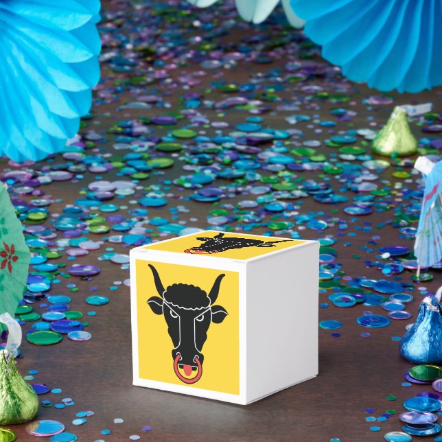 Patriotic favor box with Flag of Uri, Switzerland Presentaskar (Part)