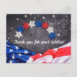 Patriotic Firande Helg Vykort