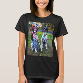 Patriotic Firande Party Hundar Kvinnors T-Shirt