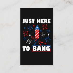 Patriotic Fireworks Director USA Firande 4:e o Visitkort