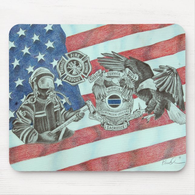 Patriotic First Responder Musmatta (Framsidan)