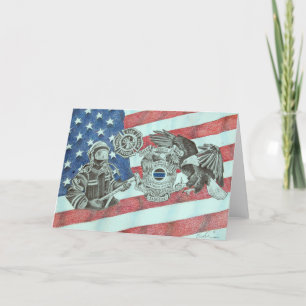 Patriotic First Responder Tack Kort