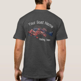 Patriotic Fish Skeleton Anpassningsbar Shirt T Shirt
