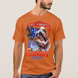 Patriotic Fishlife Liberty och strävan efter T Shirt