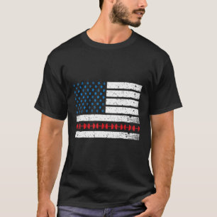 Patriotic Fitness Trainer Usa American Flagga Body T Shirt