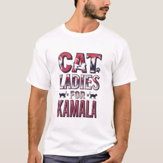 Patriotic Flag Colours Cat Ladies T Shirt