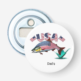 Patriotic Flagga Covered Rainbow Trout Flasköppnare