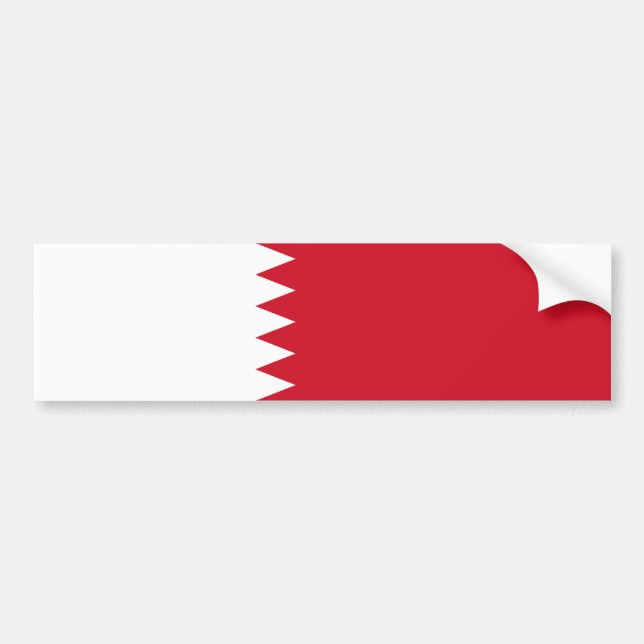 Patriotic Flagga of Bahrain Bildekal (Framsidan)