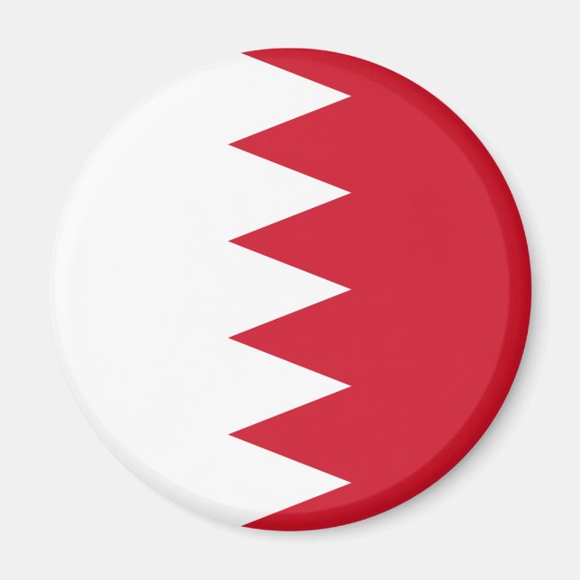 Patriotic Flagga of Bahrain Magnet (Framsidan)