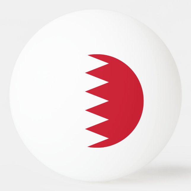 Patriotic Flagga of Bahrain Pingisboll (Framsidan)